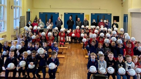 O’Neills Football For Every Student in St Tierney’s PS