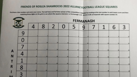 Friends of Roslea Shamrocks Squares Competition